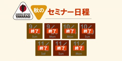 直近のやわらぎセミナー